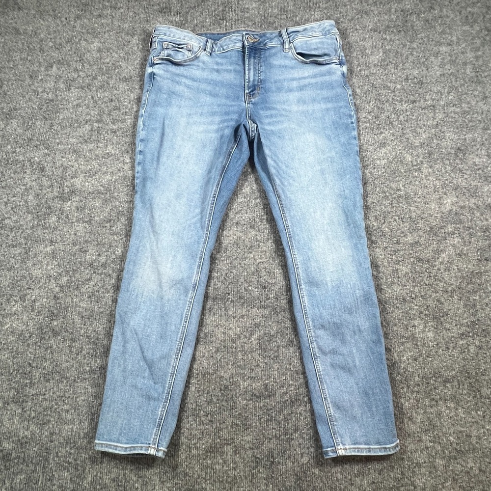 Old Navy Rockstar Super Skinny Jeans Womens 14 Blue Cotton Stretch Streetwear